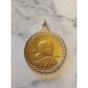 Commemorative Remember Native Americans 2016 Medal Coin Pendant Code Talkers